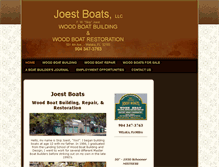 Tablet Screenshot of joestboats.com